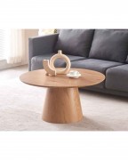 Allure Oak Effect Round Coffee Table