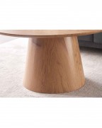 Allure Oak Effect Round Coffee Table