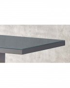 MERIDIAN Grey Glass Grey High Gloss 6-Seater Dining Table and 6 Monza White Faux Leather Chairs Set